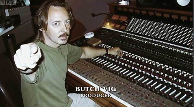 Butch Vig manning the console in the early years